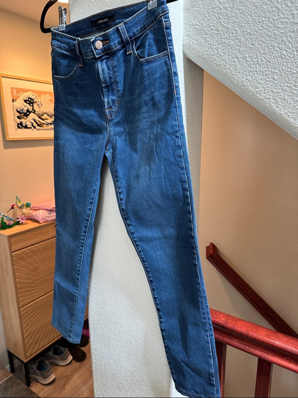 J Brand Skinny Jeans Medium Wash Stretch Denim High Rise Women’s Size27 NWOT